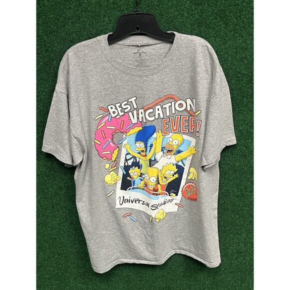 The Simpsons Universal Studios "Best Vacation Ever" Graphic Shirt Size XL - Picture 1 of 6